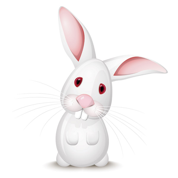 free vector Vector cute rabbit
